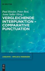 Vergleichende Interpunktion - Comparative Punctuation (ISBN: 9783110755008)