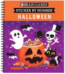Brain Games - Sticker by Number: Halloween: Volume 1 - Brain Games, New Seasons (ISBN: 9781645584964)