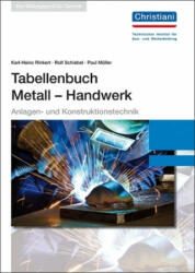 Tabellenbuch Metall - Handwerk - Karl-Heinz Rinkert, Rolf Schiebel, Paul Müller (ISBN: 9783865228222)