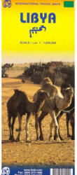 Líbia térkép, Tunézia térkép, Libya térkép ITM 1: 1650e (ISBN: 9781553413028)