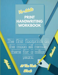 Print Handwriting Workbook for Adults - Penciol Press (ISBN: 9781291328653)