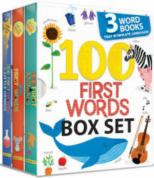 100 First Words Box Set: 3 Word Books That Stimulate Language (Us Edition) - Annie Sechao (ISBN: 9782898023316)