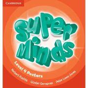 Super Minds Level 4, Posters - Herbert Puchta, Gunter Gerngross, Peter Lewis-Jones (ISBN: 9781107429802)