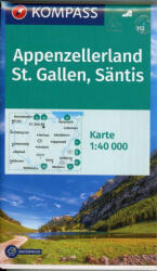 Appenzellerland turistatérkép - KOMPASS 112 (ISBN: 9783990449608)
