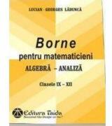 Borne pentru matematicieni. Algebra si Analiza, Clasele 9-12 - Georges-Lucian Ladunca (ISBN: 9786065140424)