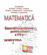 Matematica, exercitii si probleme pentru clasa a 7-a, semestrul 1 - Delia Schneider (ISBN: 9786068415901)