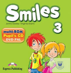 Curs limba engleza Smiles 3 Multi-ROM - Jenny Dooley, Virginia Evans (ISBN: 9781780987460)