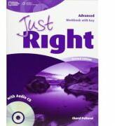 Just Right Advanced Second Edition Workbook with Key with Audio CD - Cheryl Pelteret (ISBN: 9781133563020)