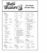World Wonders 3 Test book Answer Key - Michele Crawford (ISBN: 9781424078929)