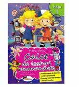 Caiet de lecturi recomandate clasa 1 ed. 2 - Maria Vantu (ISBN: 9786060090311)