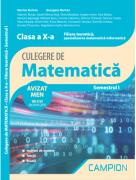 Culegere de matematica. Clasa a 10-a. Semestrul 1. Filiera teoretica, specializarea matematica-informatica - Marius Burtea (ISBN: 9786068952215)