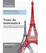 Teme de matematica. Clasa a VI-a semestrul 1 - Petrus Alexandrescu (ISBN: 9786065356566)