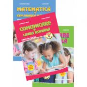 Set de 3 caiete pentru clasa pregatitoare. Domenii: Comunicare in Limba Romana, Dezvoltare personala, Matematica si explorarea mediului - Alexandra Manea (ISBN: 9786066296946)