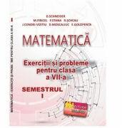 Matematica. Exercitii si probleme pentru clasa a 7-a, semestrul 1 - Delia Schneider (ISBN: 9786060540182)