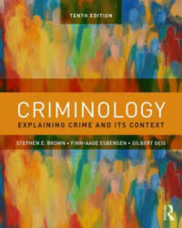 Criminology - Brown, Stephen E. (ISBN: 9781138601796)