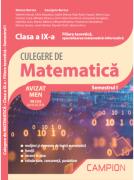 Culegere de matematica. Clasa a 9-a. Semestrul 1. Filiera teoretica, specializarea matematica-informatica - Marius Burtea (ISBN: 9786068952192)