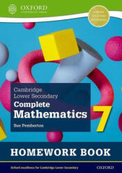Cambridge Lower Secondary Complete Mathematics 7: Homework Book - Pack of 15 (ISBN: 9781382018722)