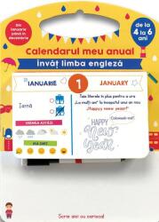 Calendarul meu anual. Învăț limba engleză de la 4 la 6 ani (ISBN: 9786060480259)