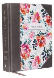KJV, Journal the Word Bible, Cloth Over Board, Pink Floral, Red Letter Edition, Comfort Print: Reflect, Journal, or Create Art Next to Your Favorite V - Thomas Nelson (ISBN: 9780785218296)