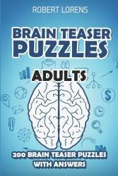 Brain Teaser Puzzles Adults: Walls Puzzles - 200 Brain Puzzles with Answers (ISBN: 9781980835226)