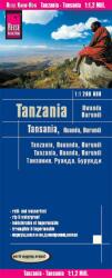 Tansania autós térkép, Ruanda, Burundi autós térkép (ISBN: 9783831773893)