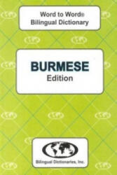 English-Burmese & Burmese-English Word-to-Word Dictionary - C. Sesma, D. T. T. Trang (ISBN: 9780933146501)