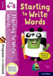 Progress with Oxford: Starting to Write Words - JONES (ISBN: 9780192780706)