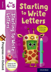 Progress with Oxford: Starting to Write Letters - SNASHALL (ISBN: 9780192780669)