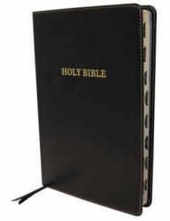 KJV, Thinline Bible, Large Print, Imitation Leather, Black, Indexed, Red Letter Edition - Thomas Nelson (ISBN: 9780785217664)