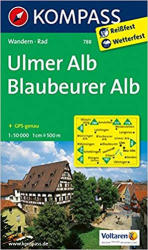 788. Ulmer Alb, Blaubeurer Alb turista térkép Kompass (2012)