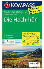 462. Hochrhön, Die, 1: 25 000 turista térkép Kompass (2012)