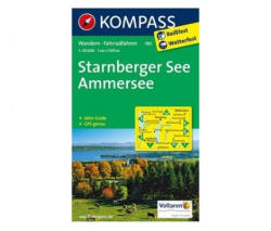 180. Starnbrger See-Ammersee turista térkép Kompass 1: 50 000 (2012)