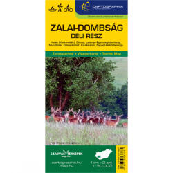 Zalai-dombság - déli rész turistatérkép (ISBN: 9789633538685)
