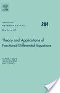 Theory and Applications of Fractional Differential Equations (ISBN: 9780444518323)