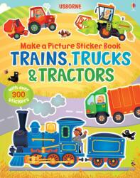 Make a Picture Sticker Book Trains Trucks & Tractors (2012)