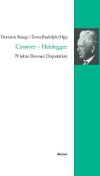 Cassirer - Heidegger (ISBN: 9783787315819)
