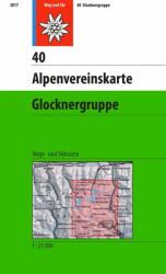 40. Alpenvereinskarte Glocknergruppe turistatérkép, Glockner csoport térkép 1: 25 000 (ISBN: 9783937530789)