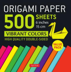 Origami Paper 500 sheets Vibrant Colors 6 - Tuttle Publishing (ISBN: 9780804849364)
