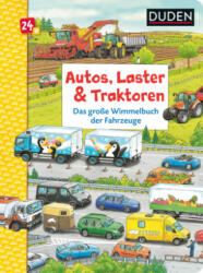 Duden 24+: Autos, Laster & Traktoren: Das große Wimmelbuch der Fahrzeuge - Niklas Böwer (ISBN: 9783737334884)