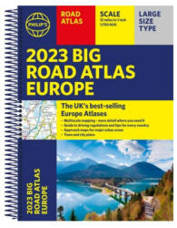 Európa autós atlasz A3 - 2023 (ISBN: 9781849075534)