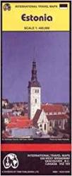 Észtország térkép ITMB 1: 400 000 (2001)