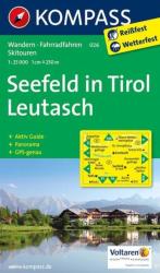 026. Seefeld in Tirol turista térkép Kompass 1: 25 000 (2010)