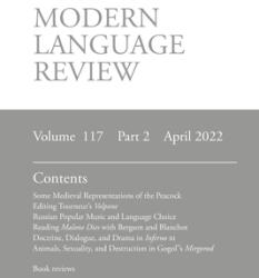 Modern Language Review (ISBN: 9781839541285)