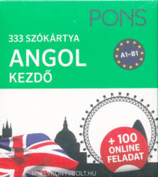 PONS 333 szókártya Angol kezdő 100 online feladat (2022)