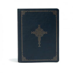 CSB Ancient Faith Study Bible, Navy Leathertouch: Black Letter, Church Fathers, Study Notes and Commentary, Ribbon Marker, Sewn Binding, Easy-To-Read - Holman Bible Staff (ISBN: 9781087742359)
