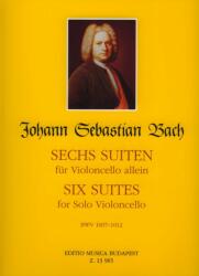Hat szvit csellóra BWV 1007-1012 (ISBN: 9790080139653)