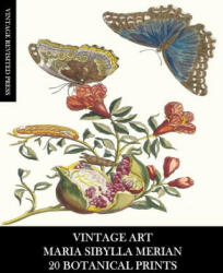 Vintage Art: Maria Sibylla Merian: 20 Botanical Prints: Entomology Ephemera for Framing Home Decor and Collage (ISBN: 9781006194153)