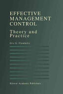 Effective Management Control: Theory and Practice (2011)