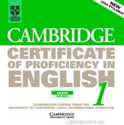 Cambridge Certificate of Proficiency in English 1 Official Examination Past Papers Audio CDs (2009)
