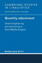 Quantity Adjustment - Nikolaus Ritt (2011)